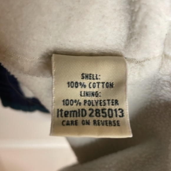 LL Bean Fleece Lined Scotch Plaid Flannel Shirt Shacket Medium - Picture 9 of 10